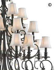 ARIA - Hampton 24 Arm Chandelier - Dark Bronze - Designer Chandelier 