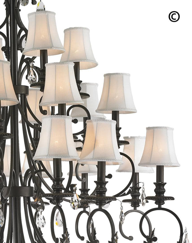 ARIA - Hampton 24 Arm Chandelier - Dark Bronze - Designer Chandelier 