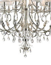 ARIA - Hampton 24 Arm Chandelier - Silver Plated - Designer Chandelier 