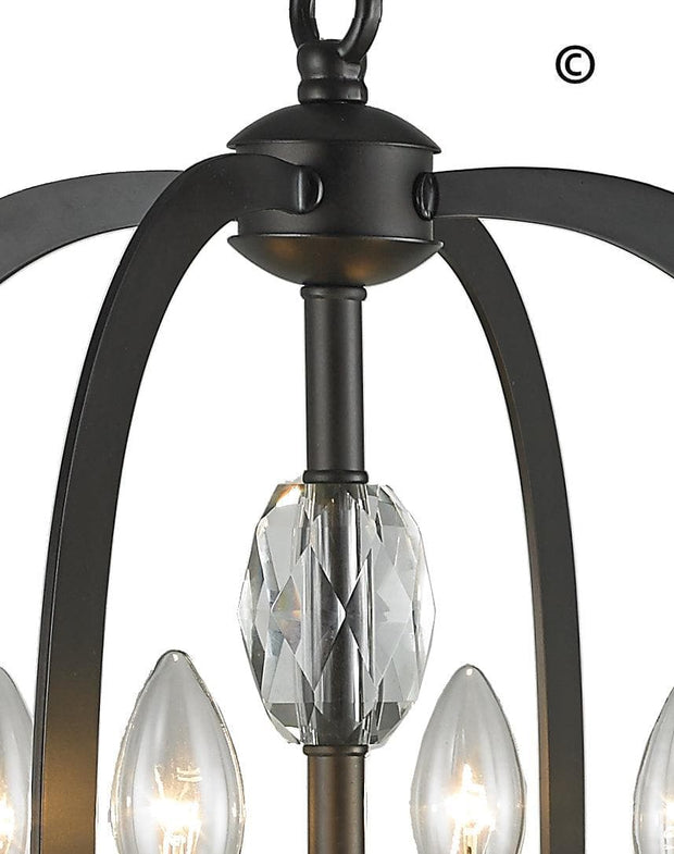 NewYork Luxe - 4 Light - Dark Bronze - Designer Chandelier 