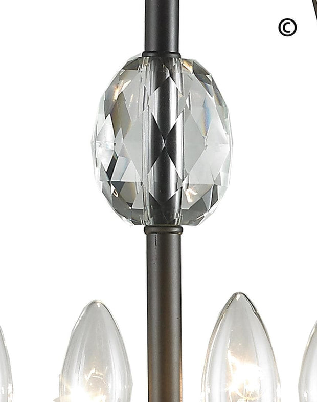 NewYork Luxe - 6 Light - Dark Bronze - Designer Chandelier 