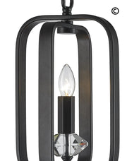 NewYork Allure - Single Light - Dark Bronze - Designer Chandelier 