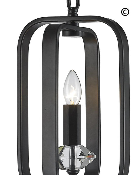NewYork Allure - Single Light - Dark Bronze - Designer Chandelier 