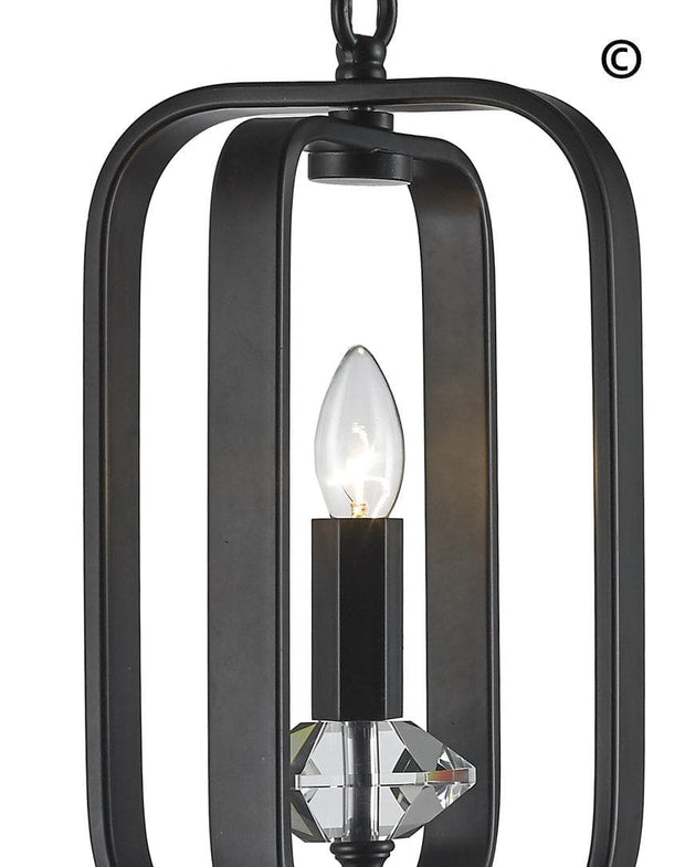NewYork Allure - Single Light - Dark Bronze - Designer Chandelier 