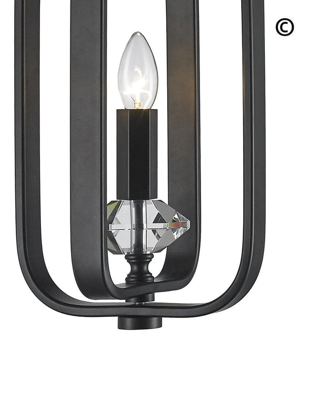 NewYork Allure - Single Light - Dark Bronze - Designer Chandelier 