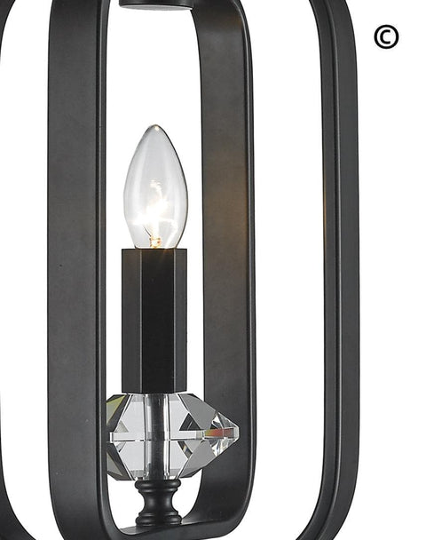 NewYork Allure - Single Light - Dark Bronze - Designer Chandelier 