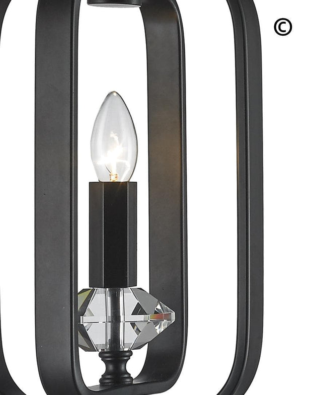 NewYork Allure - Single Light - Dark Bronze - Designer Chandelier 