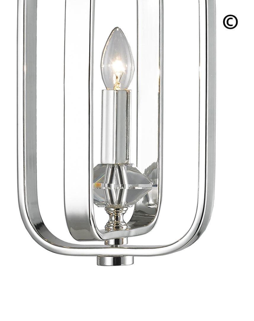 NewYork Allure - Single Light - Silver Plated - Designer Chandelier 
