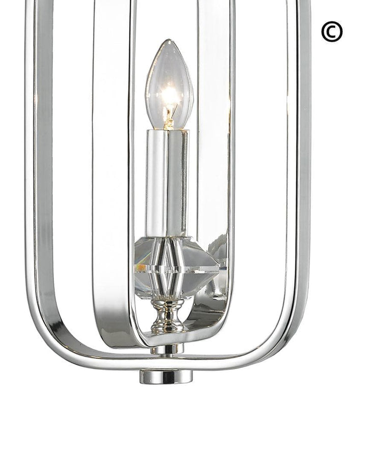 NewYork Allure - Single Light - Silver Plated - Designer Chandelier 