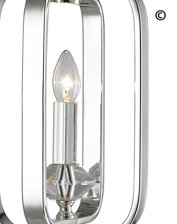 NewYork Allure - Single Light - Silver Plated - Designer Chandelier 