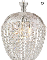 Bohemian Basket Chandelier - Width: 35 cm - Chrome Fixtures - Designer Chandelier 