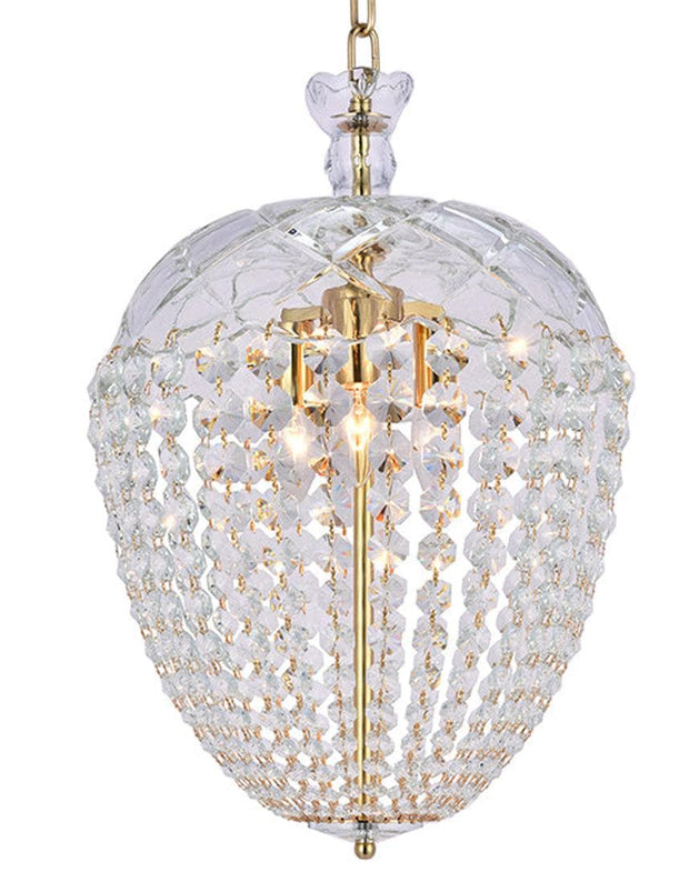 Bohemian Basket Chandelier - Width: 30 cm - Brass Fixtures