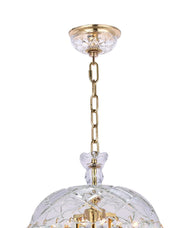 Bohemian Basket Chandelier - Width: 30 cm - Brass Fixtures