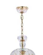 Bohemian Basket Chandelier - Width: 20 cm - Brass Fixtures