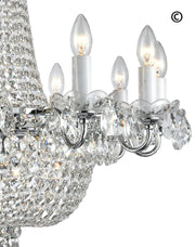 NewYork Empress - Basket Chandelier - Chrome - Width: 75cm - Designer Chandelier 