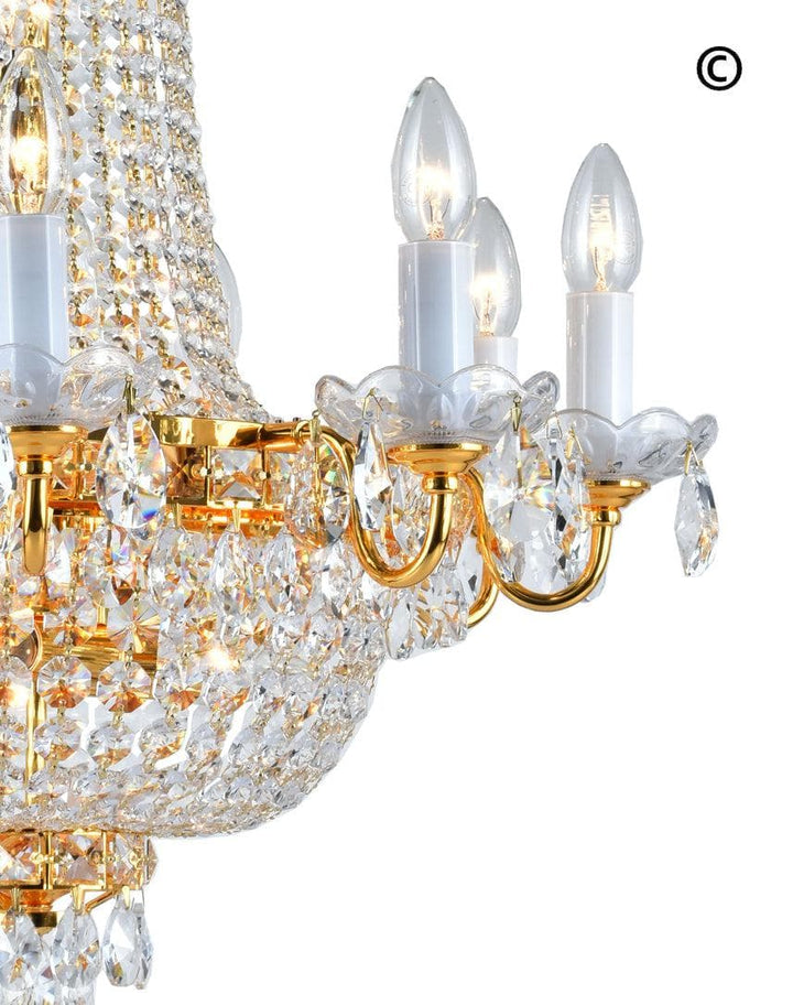 NewYork Empress - Basket Chandelier - Gold - Width: 60cm - Designer Chandelier 