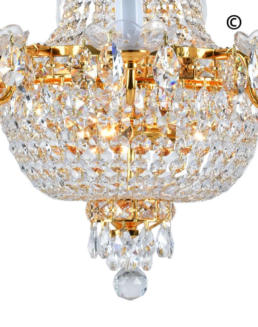 NewYork Empress - Basket Chandelier - Gold - Width: 60cm - Designer Chandelier 