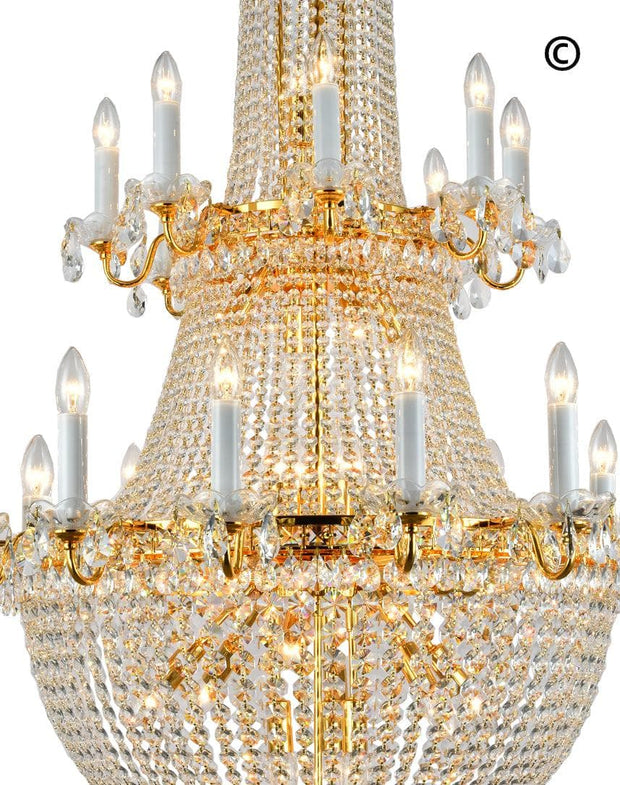 NewYork Empress - Basket Chandelier - Gold - Width: 102cm - Designer Chandelier 