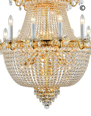 NewYork Empress - Basket Chandelier - Gold - Width: 102cm - Designer Chandelier 