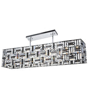 Aurora Bar Light - NewYork Rectangle Bar Chandelier - Length: 120cm - Designer Chandelier 
