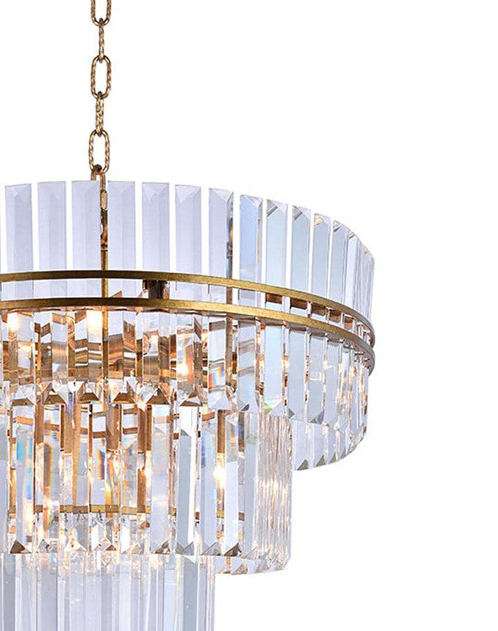 Ashton Collection - Three Tier - 68cm - Antique Gold Finish