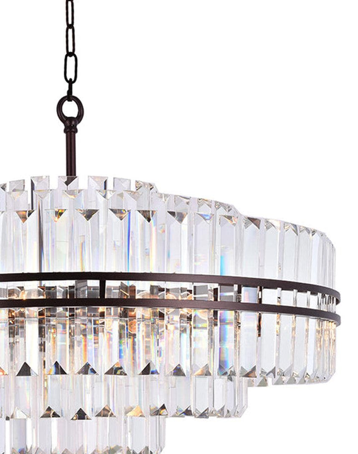 Ashton Collection - 80cm Chandelier - Warm Bronze Finish