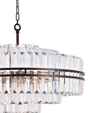 Ashton Collection - 80cm Chandelier - Warm Bronze Finish
