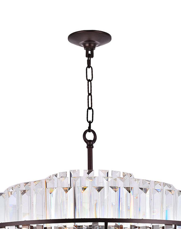 Ashton Collection - 80cm Chandelier - Warm Bronze Finish