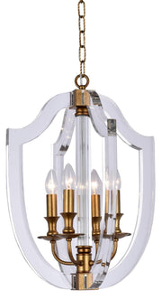 NewYork Lantern 4 Light - Antique Gold Finish