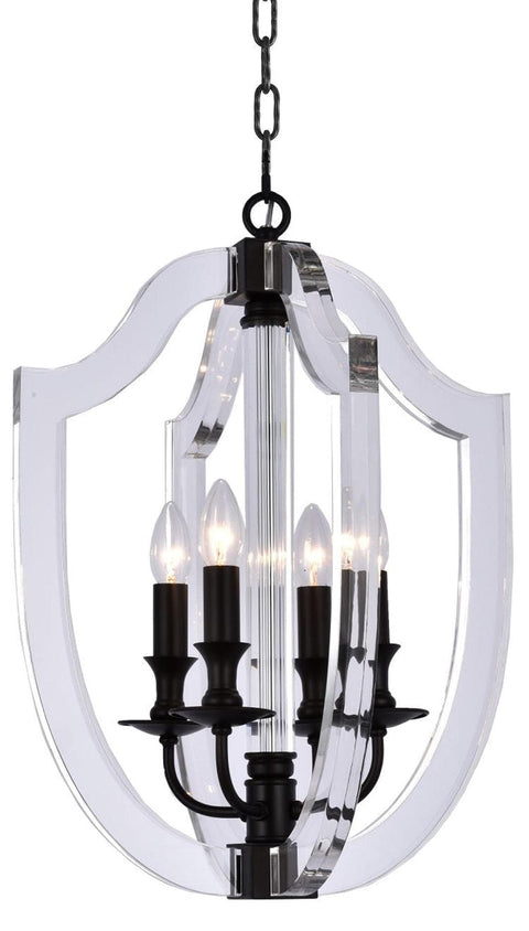 NewYork Lantern 4 Light - Dark Bronze Finish