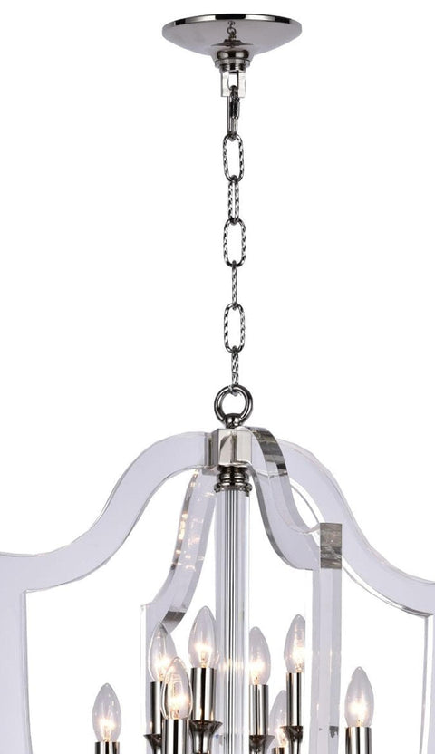 NewYork Lantern 8 Light - Polished Nickel Finish