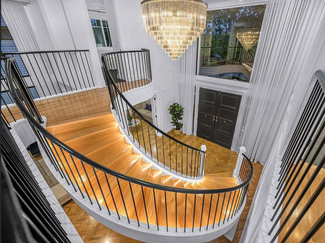 Odeon (Oasis) Chandelier- Large 9 Layer - Clear Finish - W:130cm - Designer Chandelier Australia