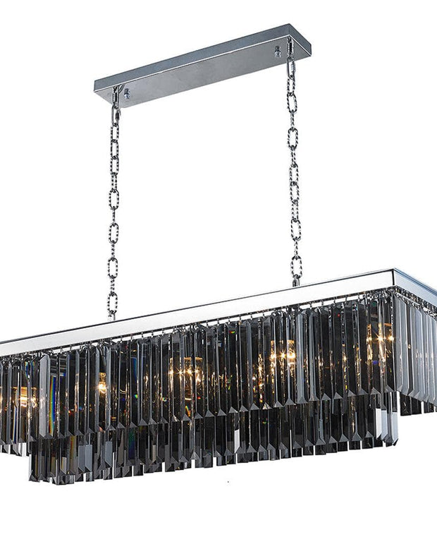 Oasis Bar Light Chandelier- Smoke Finish - W:100cm