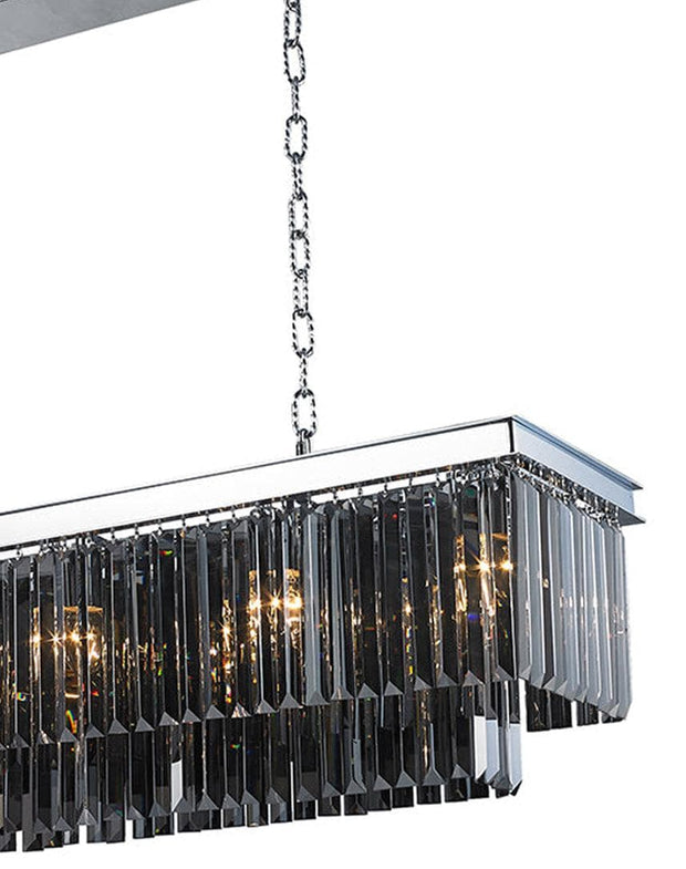 Oasis Bar Light Chandelier- Smoke Finish - W:100cm