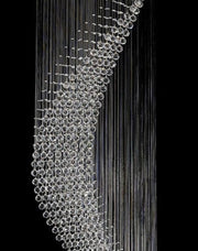 Contemporary Wave LED Chandelier - W:85cm H:300cm