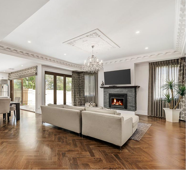 NewYork Princess 8 Arm Chandelier - SMOKE - W:70 - Designer Chandelier Australia