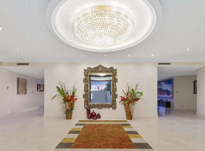 Royal Empress Flush Mount Basket Chandelier - Gold - W:120cm - Designer Chandelier Australia