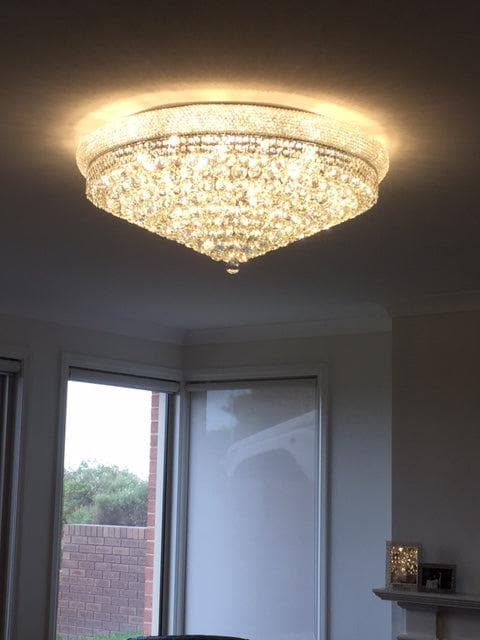 Royal Empress Flush Mount Basket Chandelier - GOLD - W:90cm - Designer Chandelier Australia