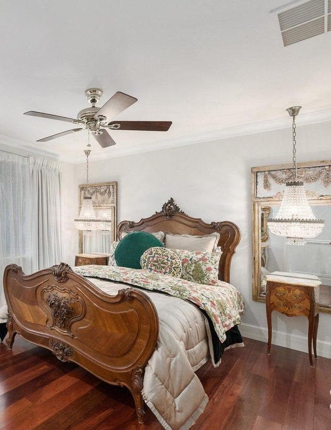 Royal French Basket Chandelier - Antique Bronze - 6 Light - Designer Chandelier Australia