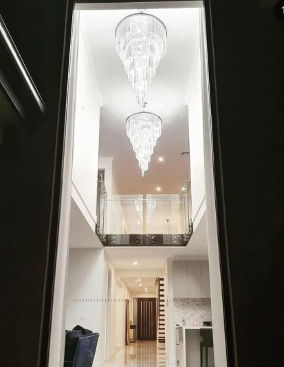 NewYork Oasis Spiral Chandelier - Chrome - Width: 80cm