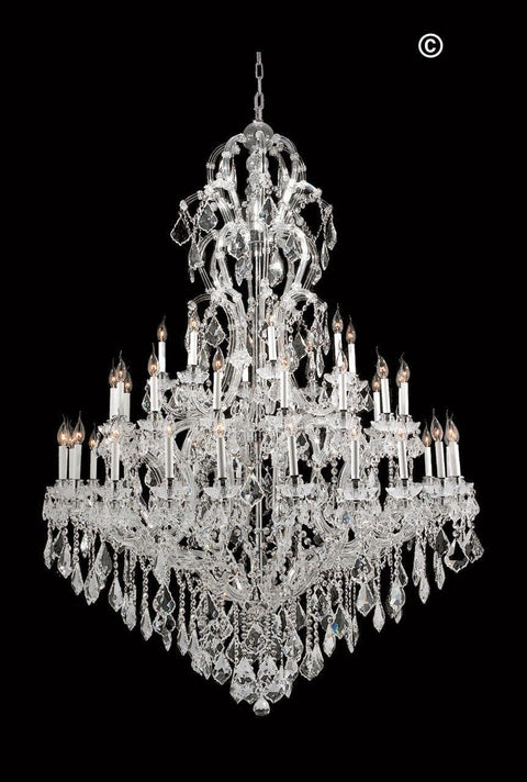 Maria Theresa Crystal Chandelier Royal 48 Light - CHROME - Designer Chandelier 