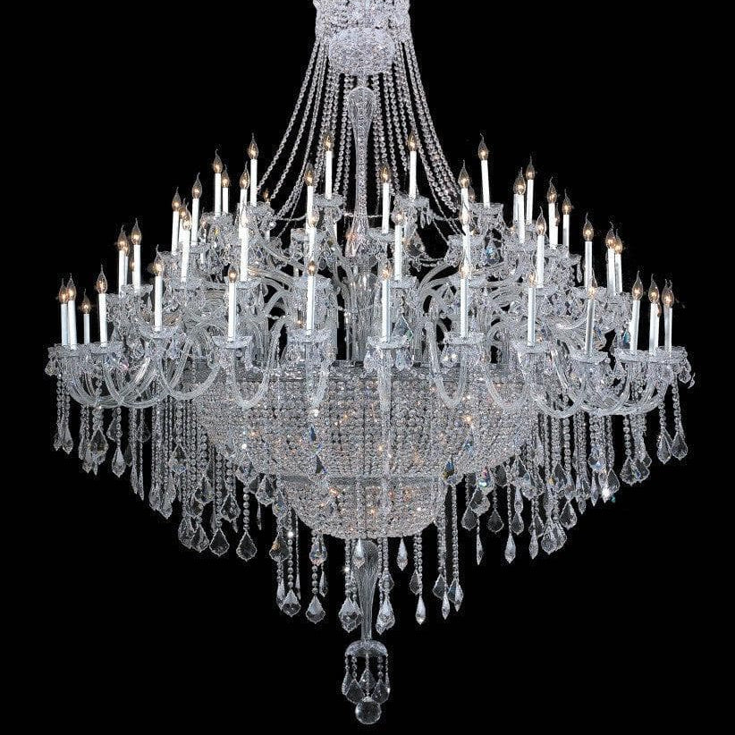 Bohemian Prague 122 Light Crystal Chandelier - CHROME - Designer Chandelier 