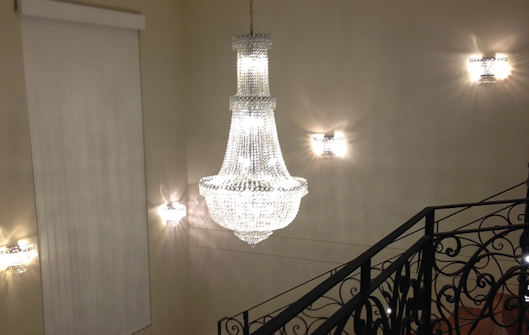 Empress Large Crystal Basket Chandelier - CHROME - Lights - 34 - Designer Chandelier Australia