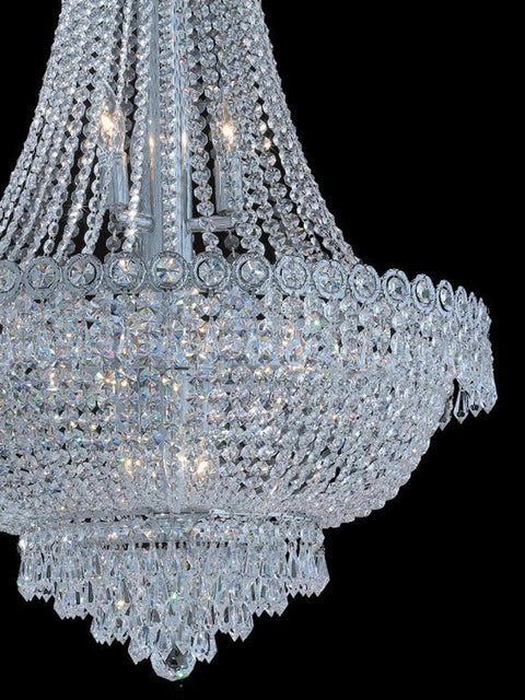 Empire Basket Chandelier - CHROME - 12 Light
