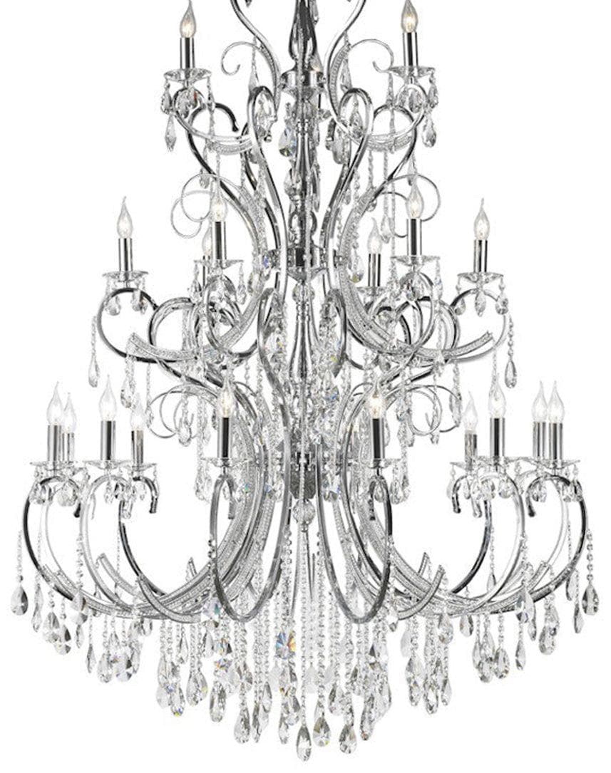 Designer Princess 21 Arm Chandelier - Clear - W:120 H:170cm - Designer Chandelier Australia