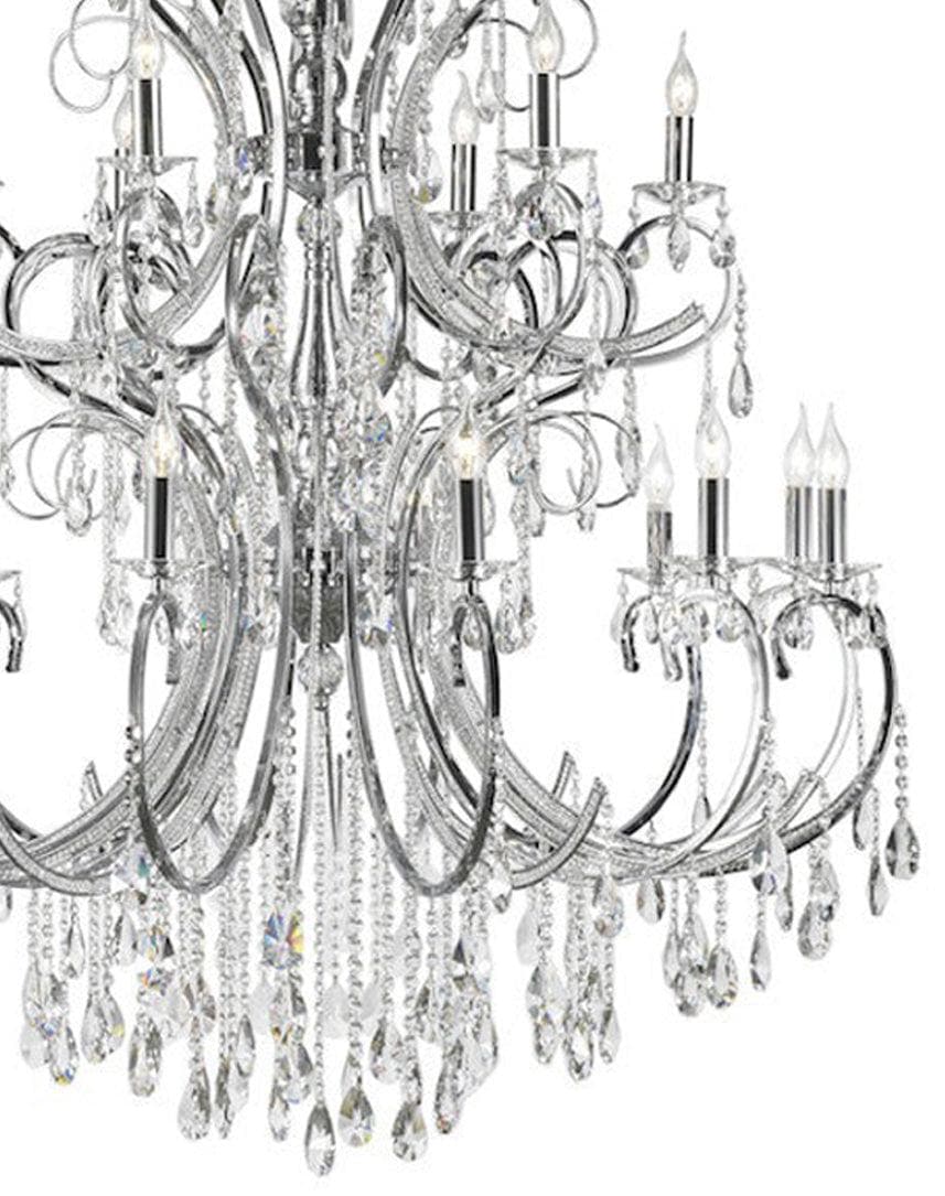Designer Princess 21 Arm Chandelier - Clear - W:120 H:170cm - Designer Chandelier Australia