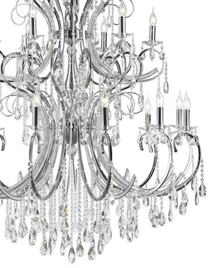 Designer Princess 21 Arm Chandelier - Clear - W:120 H:170cm - Designer Chandelier Australia
