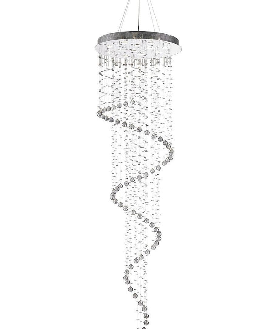 Contemporary Spiral LED Chandelier - SMOKE - W:70cm H:240cm - Designer Chandelier Australia