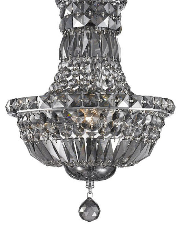 Empress Crystal Basket Chandelier - SMOKE - 5 Light