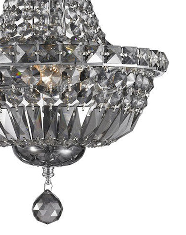 Empress Crystal Basket Chandelier - SMOKE - 5 Light